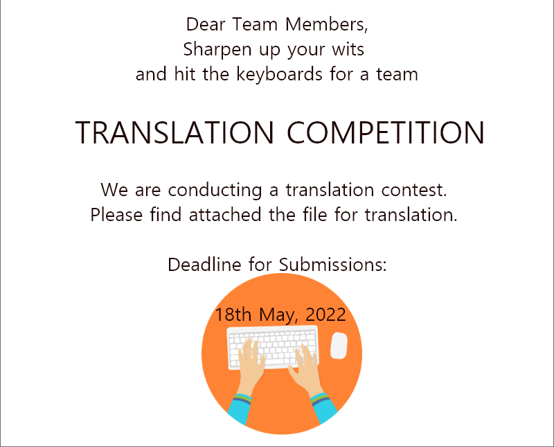Translation Competition May 2022